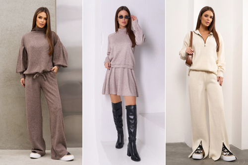 тёплый женский костюм