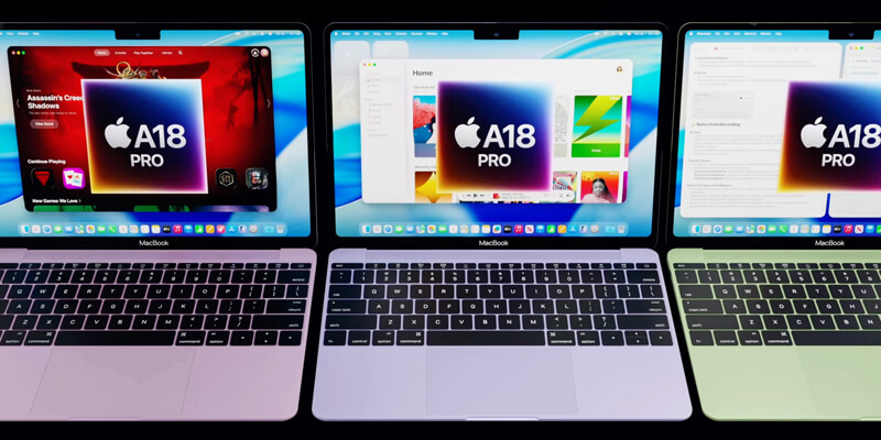 бюджетного MacBook на чипе A18 pro