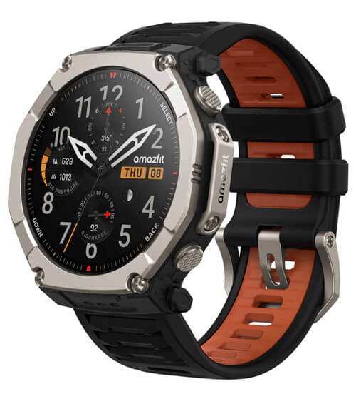 титановые смарт-часы Amazfit T‑Rex Ultra 2