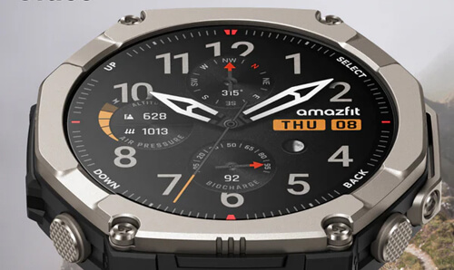 титановые смарт-часы Amazfit T‑Rex Ultra 2